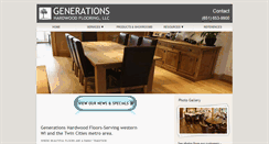 Desktop Screenshot of generationshardwoodflooring.com