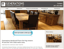 Tablet Screenshot of generationshardwoodflooring.com